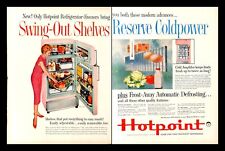 1959 Hotpoint Refrigerator Freezers Model 9EW12 Vintage PRINT AD Swing Shelves picture