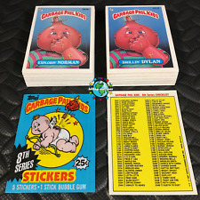 GARBAGE PAIL KIDS 8th SERIES 8 COMPLETE 88-CARD SET 1987 +FREE WAX WRAPPER OS8 picture