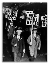 We Want Beer - 1931 Prohibition Protest Photo Print - 18x24 picture