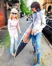 1977 Blondie Debbie Harry Joey Ramone With Surfboard In New York City 8x10 Photo picture