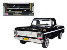 1969 Ford F-100 Pickup Truck Black 1/24 Diecast Model Car picture