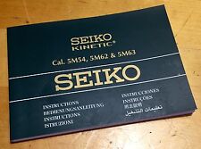 SEIKO Instruction Manual Booklet Cal. 5M54 5M62 5M63 Instruzioni 2009 OEM / picture