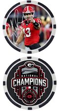 STETSON BENNETT - 2022 GEORGIA NATIONAL  CHAMPS- POKER CHIP -  ***SIGNED*** picture