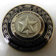 FLEET FAMILY COMMANDER NAVY INSTALLATIONS NAVY ENTERTAINMENT CHALLENGE COIN picture