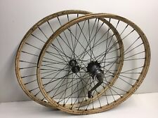 Prewar 1941 Schwinn Bicycle Wheels Rims 26” 2.125” Drop Center Painted Original  picture