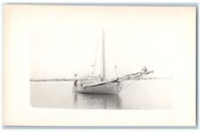 c1910's Sailboat Bessie V. View New London CT RPPC Photo Unposted Postcard picture