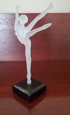 RARE Lionel Chapital Art Glass Ballerina Dancer Figurine Signed & Dated 1985 picture