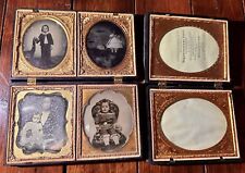 Lot of Photos Ambrotypes & Daguerreotype in Nice Union Cases 1850s 1860s picture