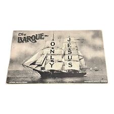 The Barque Tall Ship Only Jesus Postcard Seamen's Series 8001 The Gospel c 1908  picture