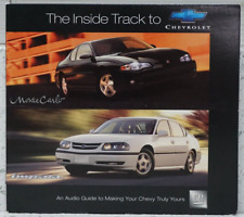 The Inside Track Chevrolet Audio Guide CD 2002 GM Monte Carlo Impala 10333237 picture