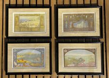 Ze’ev Raban - set of 4 chromolithographs - beautifully framed & matted - 1950s picture