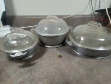 Set of 3 Vintage Guardian Cookware Cooking Serving Dishes and Lids picture