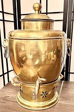 Vintage large brass Asian hot water urn picture