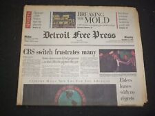 1994 DEC 12 DETROIT FREE PRESS NEWSPAPER - CBS SWITCH FRUSTRATES MANY - NP 7689 picture