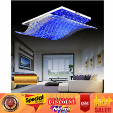 LED 4-Colors Remote Control Pendant Light Ceiling Lamp K9 Crystal Chandelier New picture