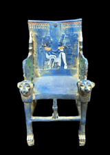 Ancient Egyptian Antique A Blue chair for the famous King Tutankhamun BC picture