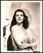 Hollywood Beauty RITA HAYWORTH SATIN LINGERIE 1940s STUNNING PORTRAIT Photo 630 picture