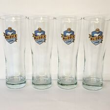 Set Of 4 Maibock Einbecker Style Lager Beer Glass 10” Tall Bar Logo picture