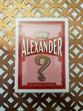 Ask Alexander Playing Cards Conjuring Arts New & Sealed Deck picture
