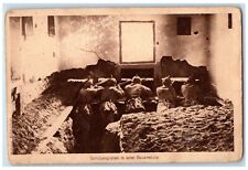 c1910's WWI Military Trench Farmhouse German Soldier Posted Antique Postcard picture