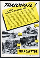 1945 Caterpillar crawler tractor Traxcavator excavator 4 photo trade print ad picture