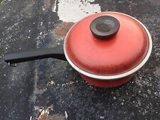 Vintage Club Aluminum Red Poppy 6.5”  Saucepan with Lid  Cookware Pan picture