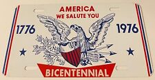 1776 1976 America We Salute You Bicentennial Booster License Plate picture