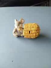 Vintage 1995 Mouse Eating Corn Figurine. Gift Innovations. picture