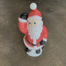 Vintage Waving Santa Claus Christmas Holiday Blow Mold 40”  Decoration Tested  picture