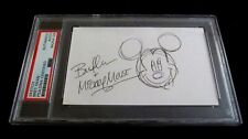 Bret Iwan voice of Mickey Mouse artist sketch signed autographed psa slabbed picture