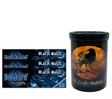Juicy Jay's Black Magic Papers 1.25 3 Packs & Child Resistant Fresh Kettle picture