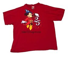 Walt Disney unisex Vintage Mickey Mouse red t shirt Xx large picture