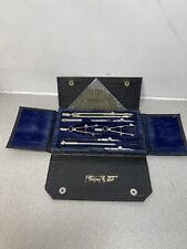 Vintage W H Harling London Engineering Technical Drawing Draughtsman Compass Set picture