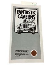 1993 Fantastic Caverns Ride Thru Springfield MO Vintage Travel Brochure & Ticket picture