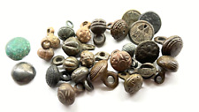 HUGE Dug Ancient Bronze Age Medieval Rus Viking Celtic button lot picture