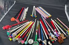 Large Lot of 80s/90s Vintage Pencils Toppers Holiday Novelty Lot Of 39 picture