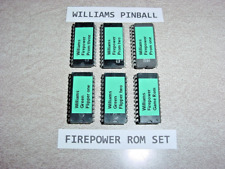 Williams FIREPOWER System  6, Complete Original Rom Set, Cleaned Labeled Tested picture