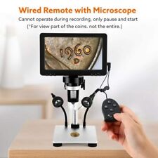 7” LCD 1080P Digital Microscope 1200X Video Magnification Camera & Remote picture
