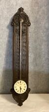 STUNNING  VINTAGE GERMAN GRAVITY SAW TOOTH WALL CLOCK ANNO 1750  NON WORKING picture