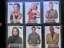 Sabrina the Teenage Witch, CAST autograph card set from 1999 pack to toploader picture