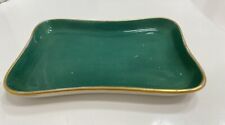 Rare Scammel Lamberton China Rectangular Green Trinket Dish 5.25”x3.5”* picture