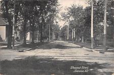 Kewanee Illinois~Prospect Street Homes~1909 B&W Postcard picture