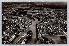 Aerial View Of Aarau Switzerland VINTAGE RPPC Photo Postcard Flug-Foto Schait picture