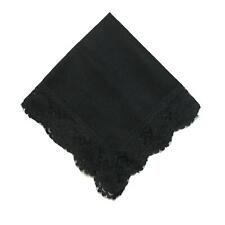 New CTM Women's Twilight Beauty Black Lace Handkerchief picture