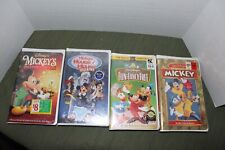 Disney Mickey Mouse Vintage VHS Lot 4 Cartoon Classics full length sealed Pkgs picture