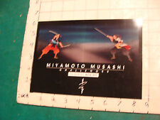 oversize postcard MIYAMOTO MUSASHI challenges Musashi vs. Kojiro picture
