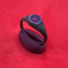 Ancient Middle Ages Ring Vintage Bronze Medieval Antique Jewelry Size 10,5 US picture