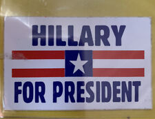 2012 Hillary Clinton Vintage US Political Bumper Sticker Decal Campaign OLD Bill picture