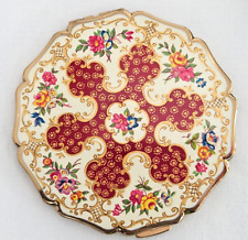 Vintage Stratton of England 1950s Compact~Floral Enamel~ Daher ~Vanity Display picture