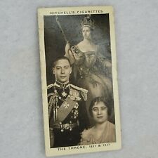 1937 Mitchell's Cigarettes WONDERFUL CENTURY 1837-1937 #1 The Throne (A) picture